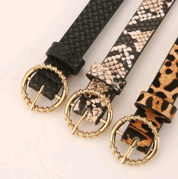 Belts set of 3 styles length adjustable - Picture 3 of 8